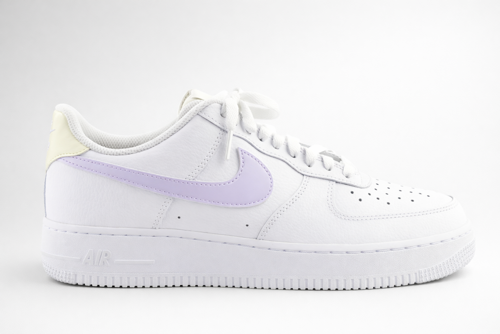 Nike Air Force 1 in lilac and white